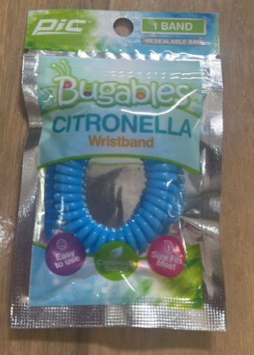 Pulseira de Citronela com Aroma (Citronella Wrist Band Scent)