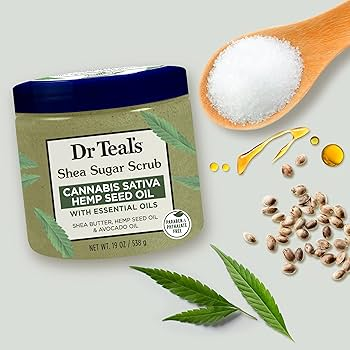 Dr Teals - Shea Sugar Scrub Cannabis