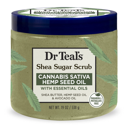 Dr Teals - Shea Sugar Scrub Cannabis